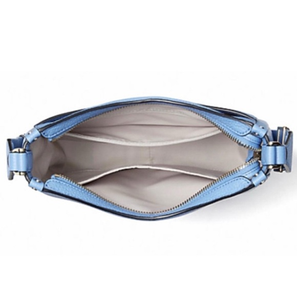 NWT Kate Spade Roulette Medium Messenger Leather Crossbody Bag Tidepool Blue - Picture 3 of 8